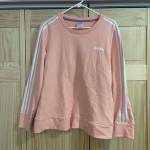 Adidas Coral Sweatshirt with White Accents